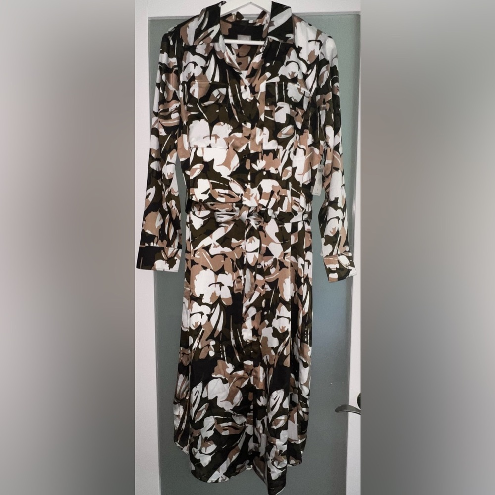 Chico's Camouflage Midi Dress